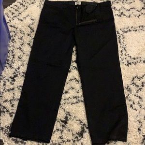 Custom fit straight fit khakis Black